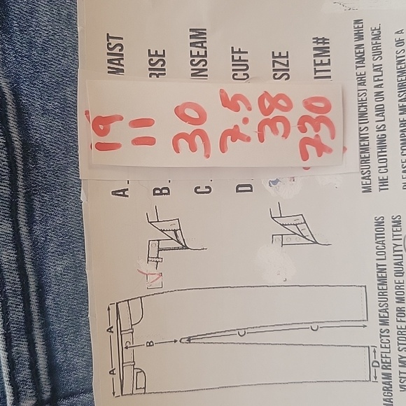 Men's Projek Raw Denim Jeans Size 38 Blue - Picture 12 of 12